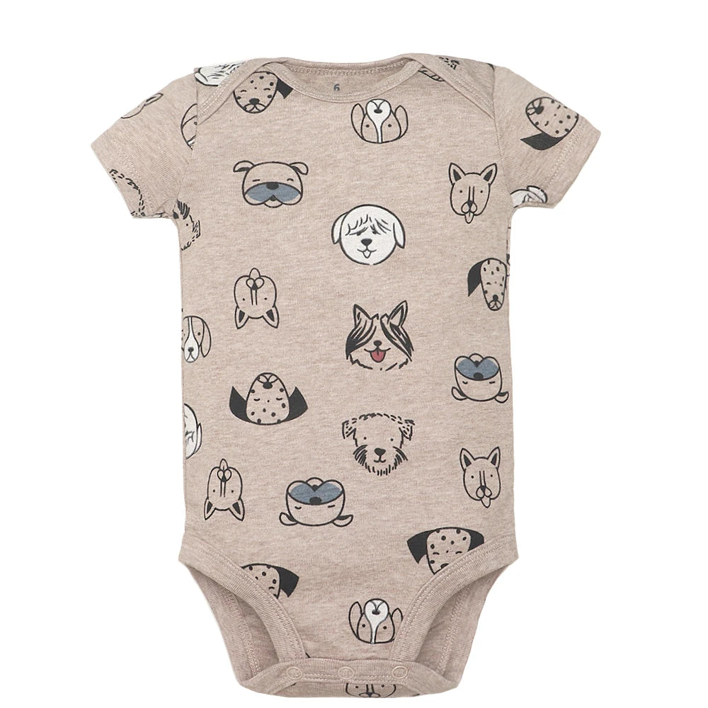 5PCS Baby Cotton Bodysuits