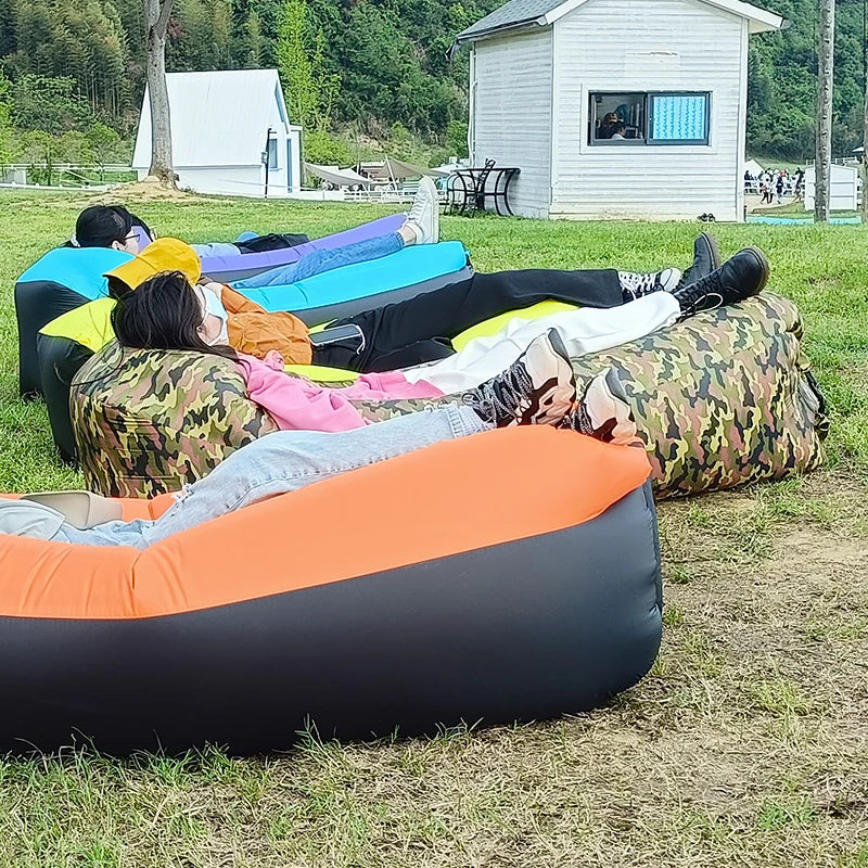 Inflatable Air Sofa Bed – Portable Outdoor Lazy Lounger 240x70cm