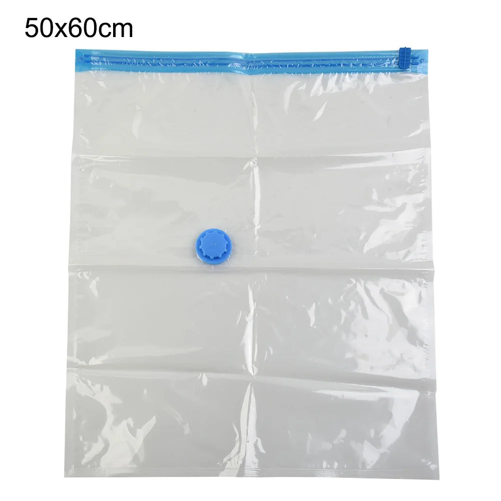 Vacuum Storage Bags with Valve – Large Space-Saving Clothes Organizer