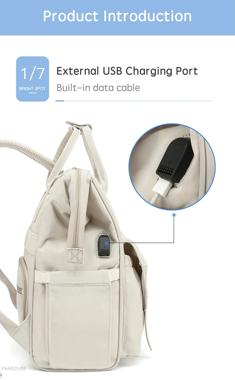 PANGDUBE Baby Nappy Backpack