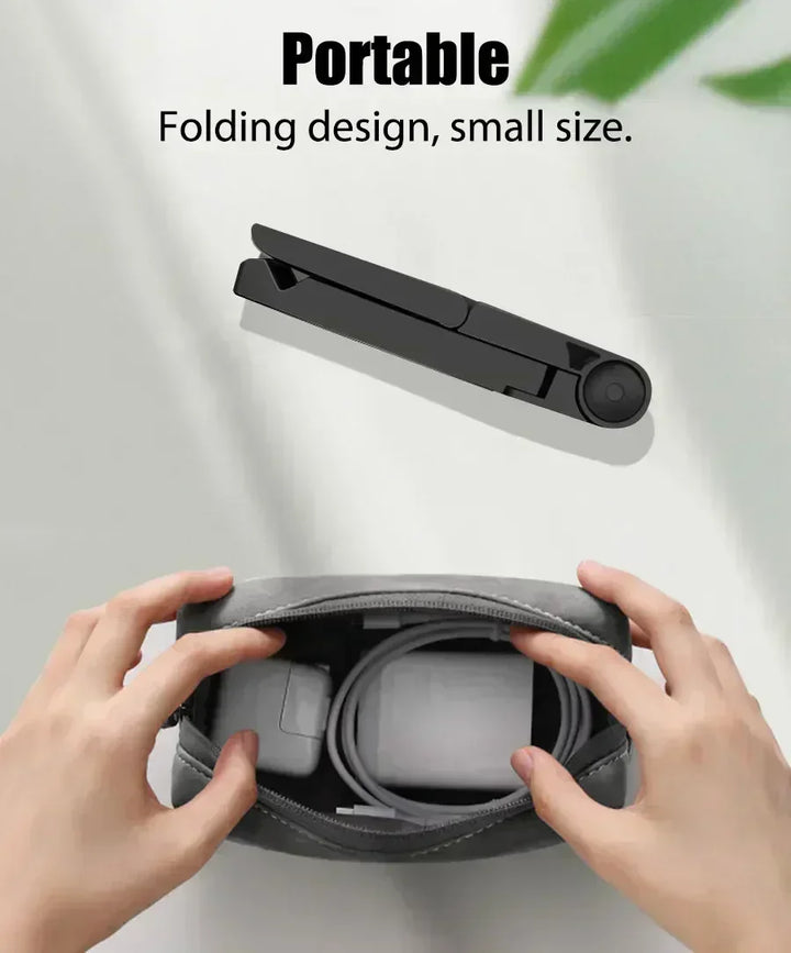 Foldable Tablet Stand Holder – Adjustable Angle, Universal for iPad & Phones