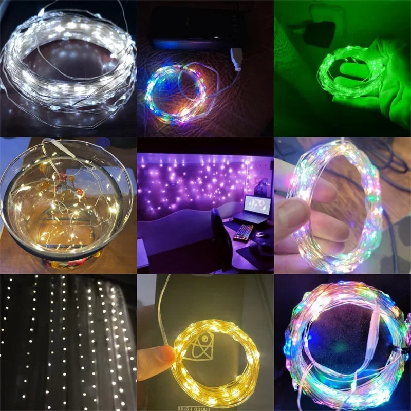 20m USB LED String Lights – Warm White Fairy Lights for Decor