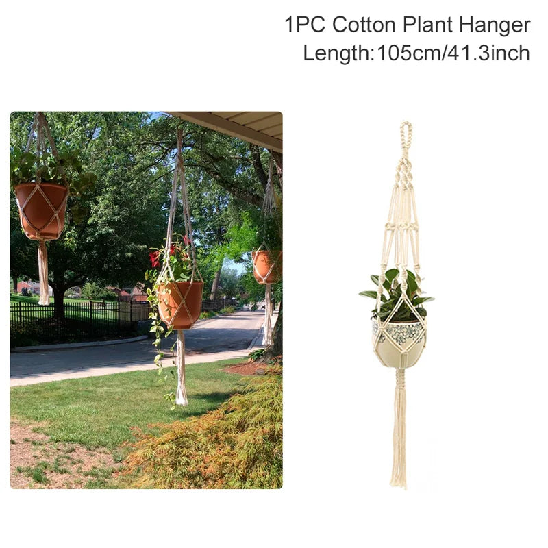 Handmade Macrame Plant Hanger – Hanging Flower Pot Planter