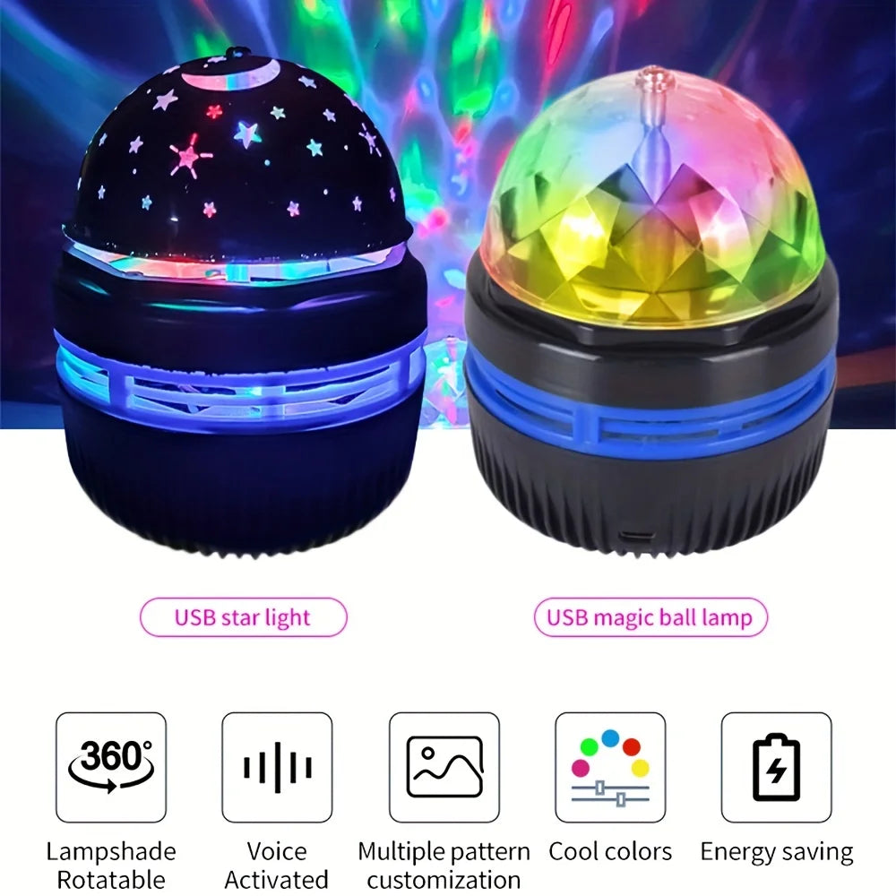 Starry Sky Galaxy Projector Lamp – LED Night Light with Remote