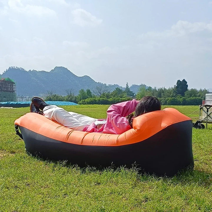 Inflatable Air Sofa Bed – Portable Outdoor Lazy Lounger 240x70cm