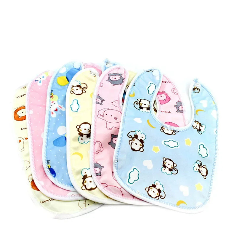 Cotton Waterproof Baby Bib – Feeding Protection for Toddlers