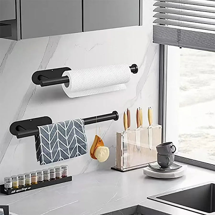 Adhesive Paper Towel Holder – Kitchen & Bathroom Tissue Dispenser