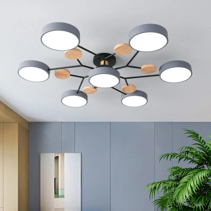 LED Chandelier with 3 Color Modes