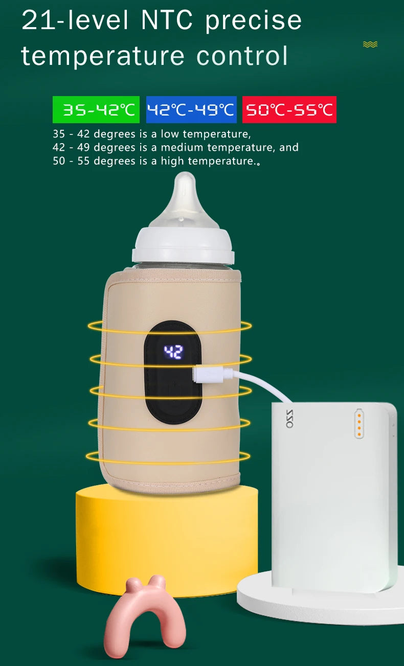 Portable USB Baby Bottle Warmer for Travel & Car Use