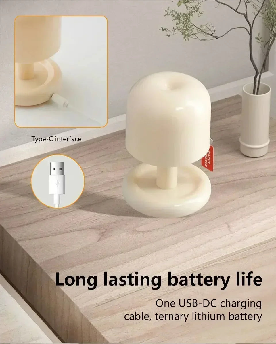 Mini Mushroom LED Night Lamp