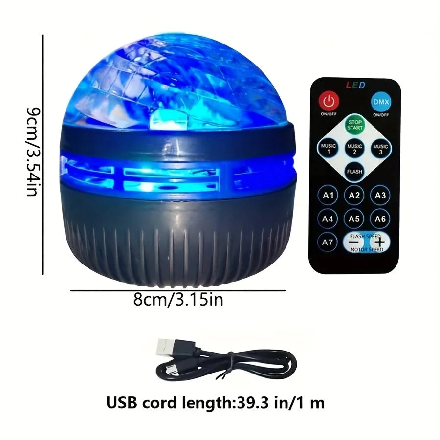 Starry Sky Galaxy Projector Lamp – LED Night Light with Remote