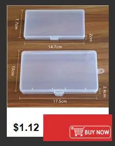 Clear Plastic Organizer Box – 24/28 Grid Jewelry & Craft Storage