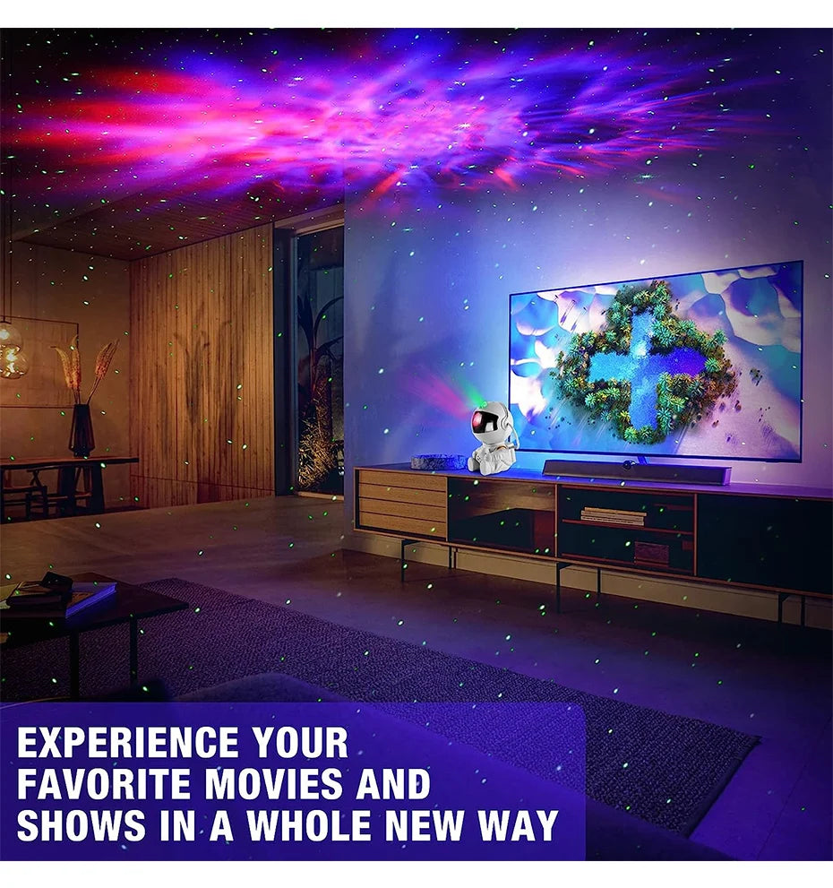 Galaxy Star Astronaut Projector – LED Starry Sky Night Lamp