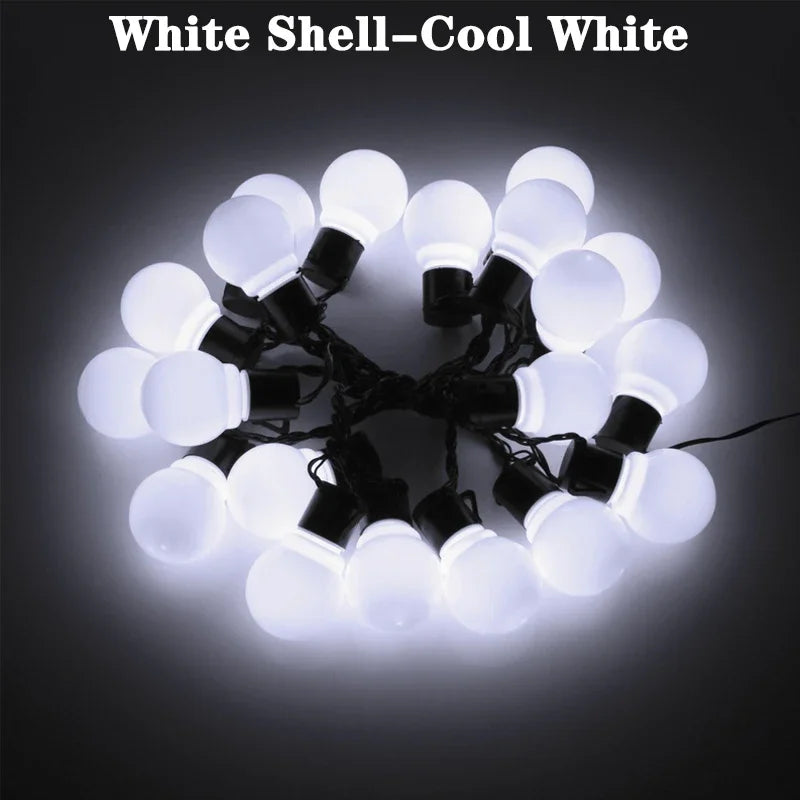 G50 LED Bulb String Lights – Solar Ambient Fairy Lights
