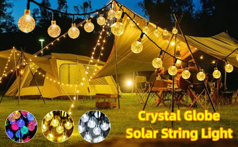 Solar Curtain String Lights
