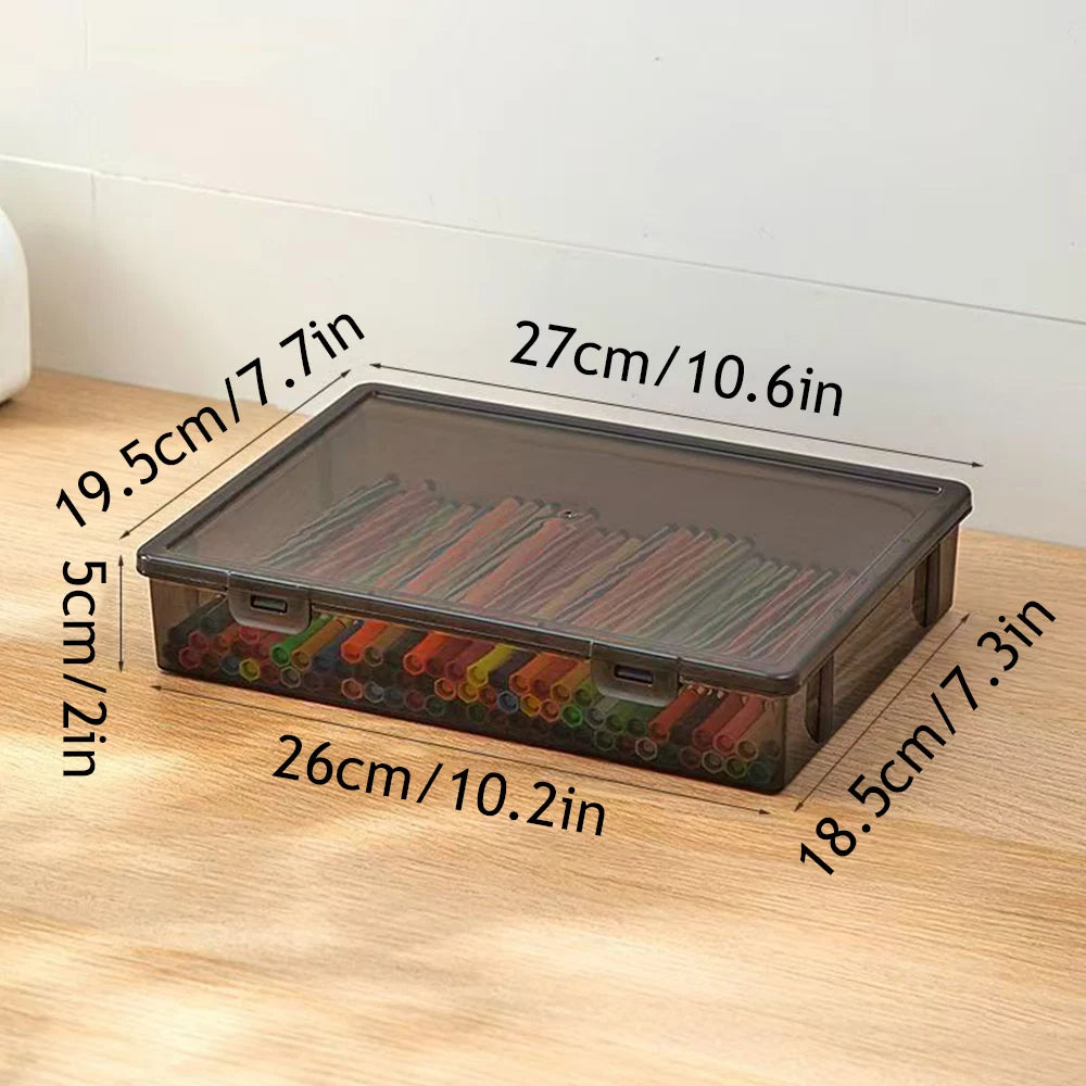 Clear Plastic Document Organizer Storage Box