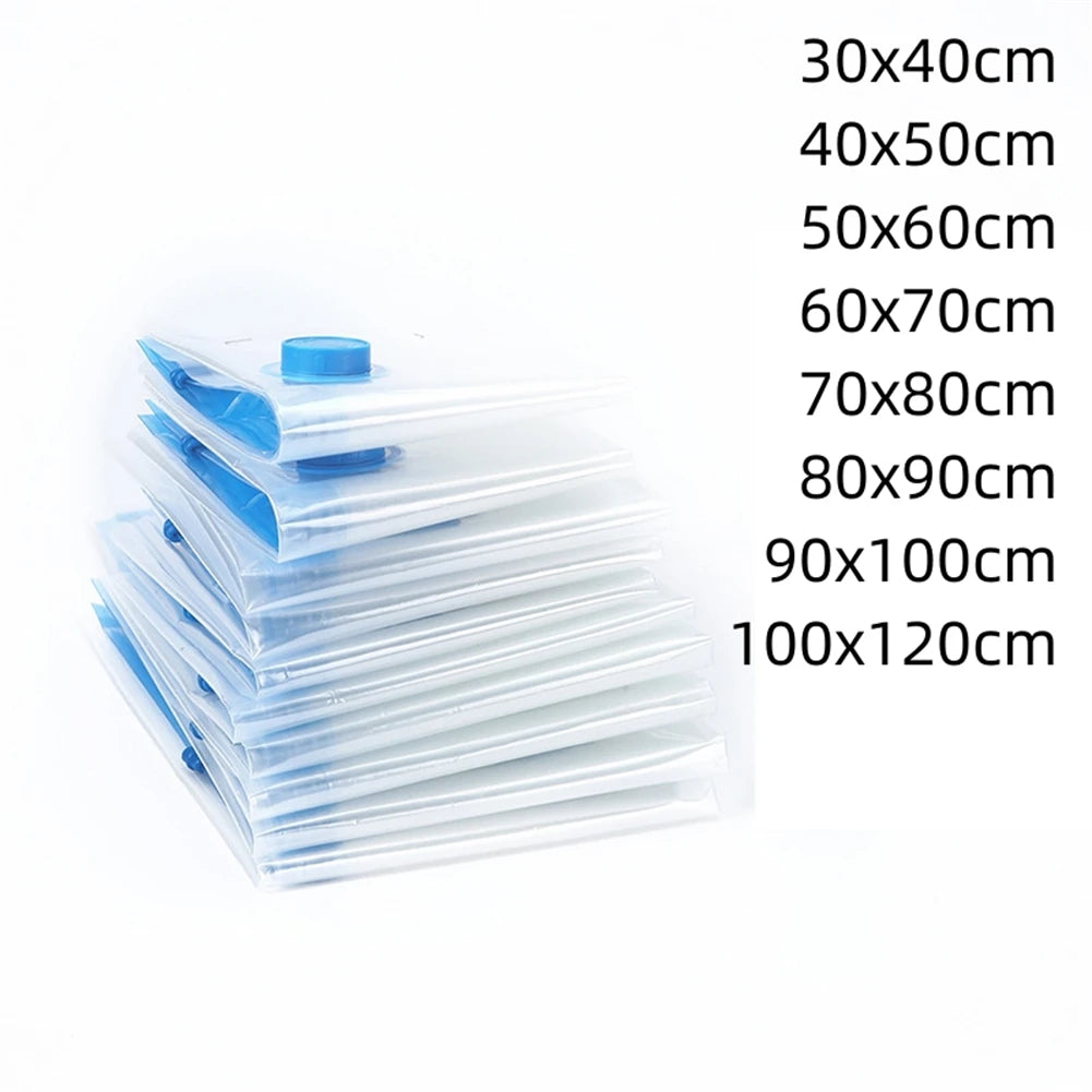 Vacuum Storage Bags with Valve – Large Space-Saving Clothes Organizer