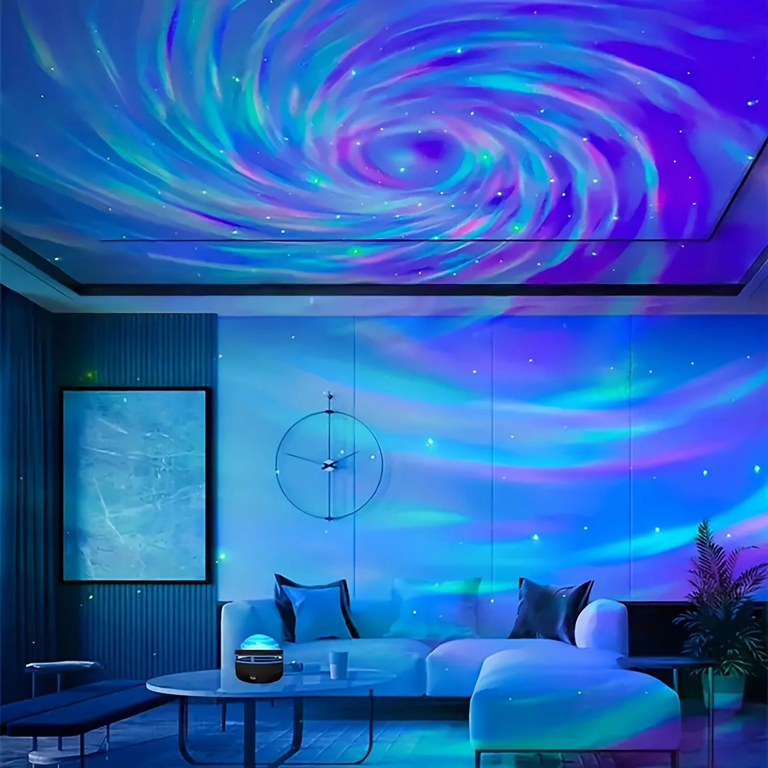 Starry Sky Galaxy Projector Lamp – LED Night Light with Remote
