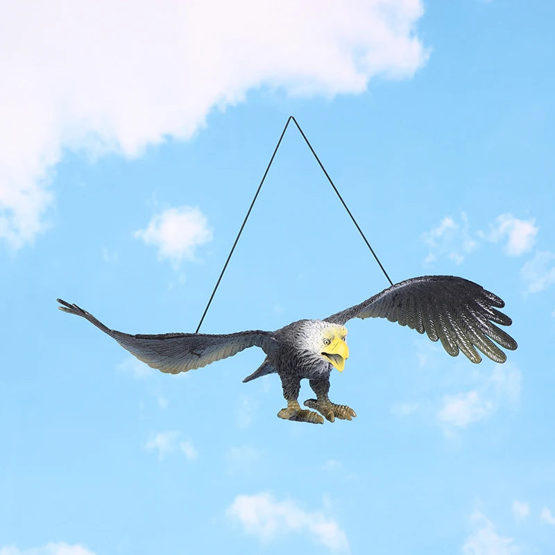 Outdoor Eagle Figurine – Hanging Bird Deterrent Decoy