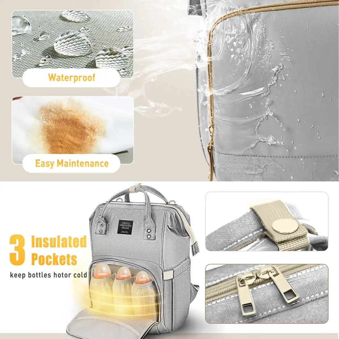 Waterproof Mummy Diaper Backpack