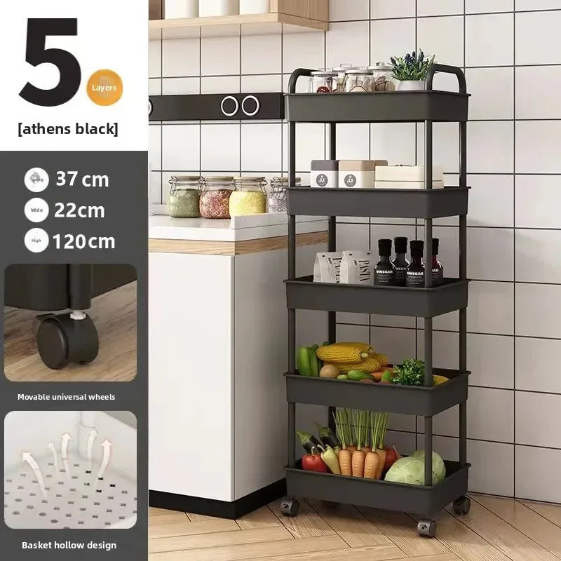 Multi-Level Mobile Storage Rack