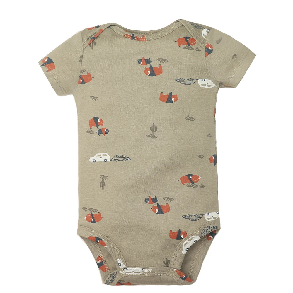 5PCS Baby Cotton Bodysuits