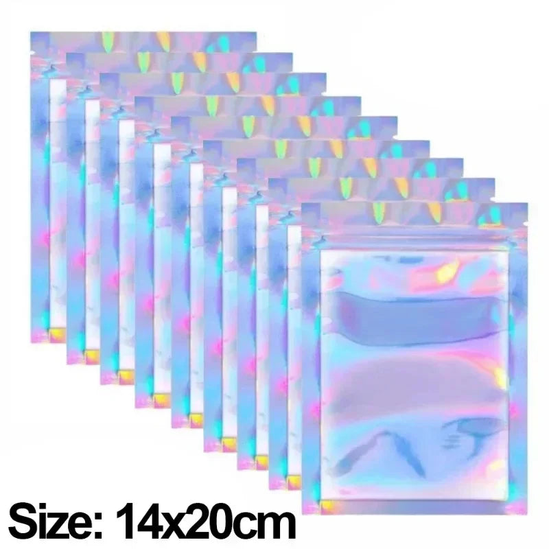 Holographic Resealable Plastic Packaging Bags