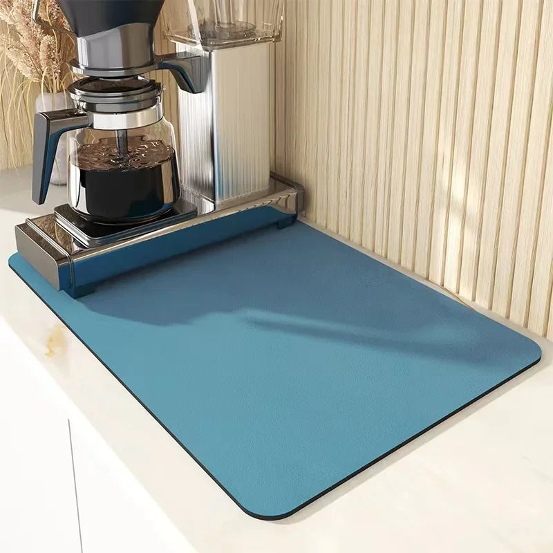 Diatomaceous Earth Coffee Machine Mat – Quick-Dry Kitchen Drain Mat