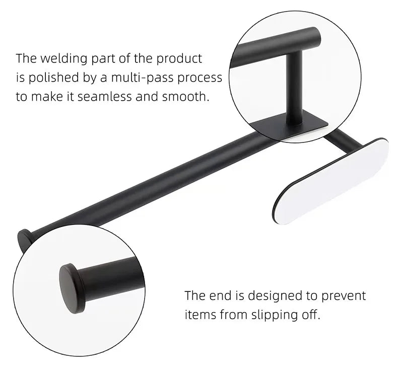 Adhesive Paper Towel Holder – Kitchen & Bathroom Tissue Dispenser