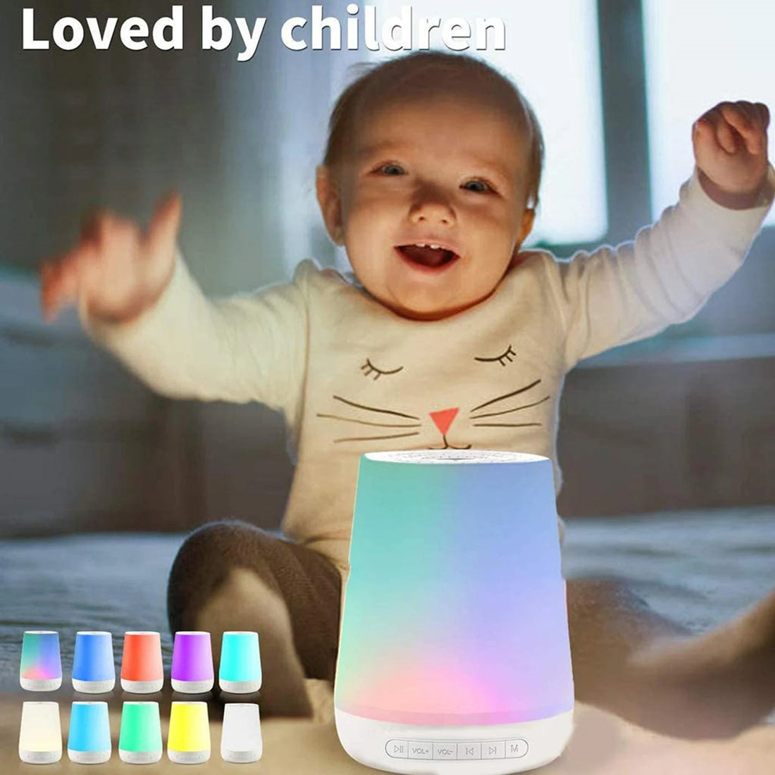 White Noise Machine with Night Light & 28 Soothing Sounds