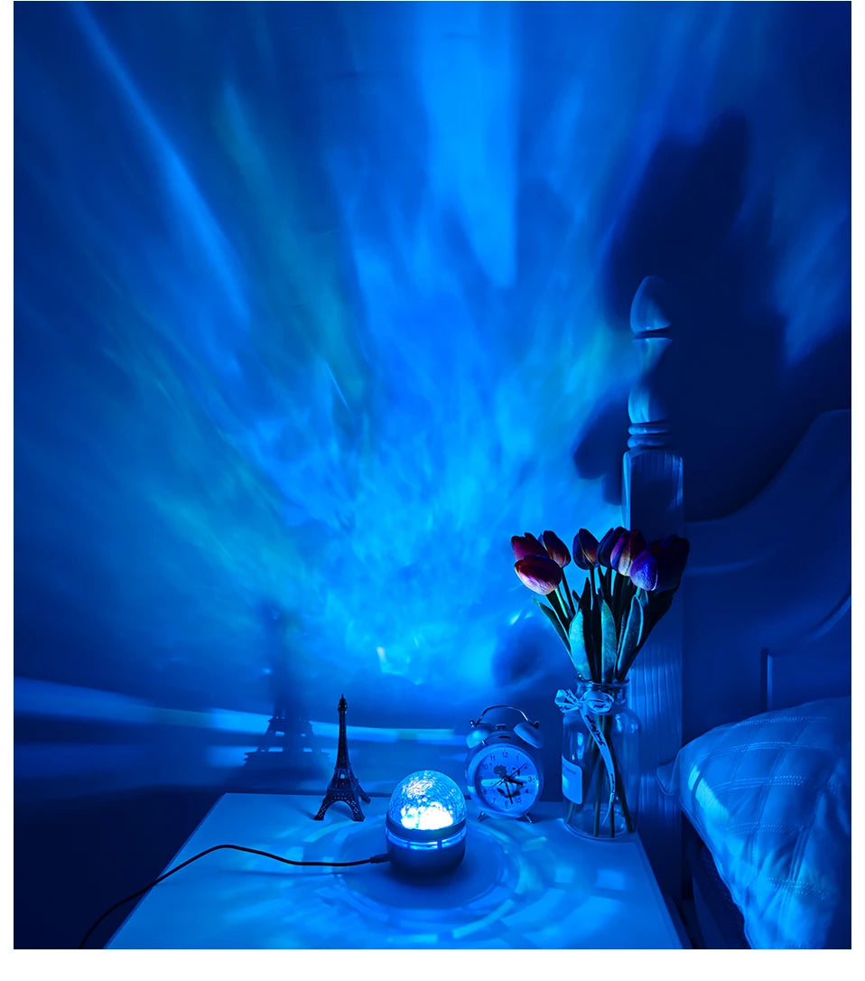 Starry Sky Galaxy Projector Lamp – LED Night Light with Remote