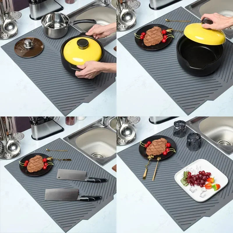 Silicone Drain Mat – Bar & Kitchen Sink Insulation Pad