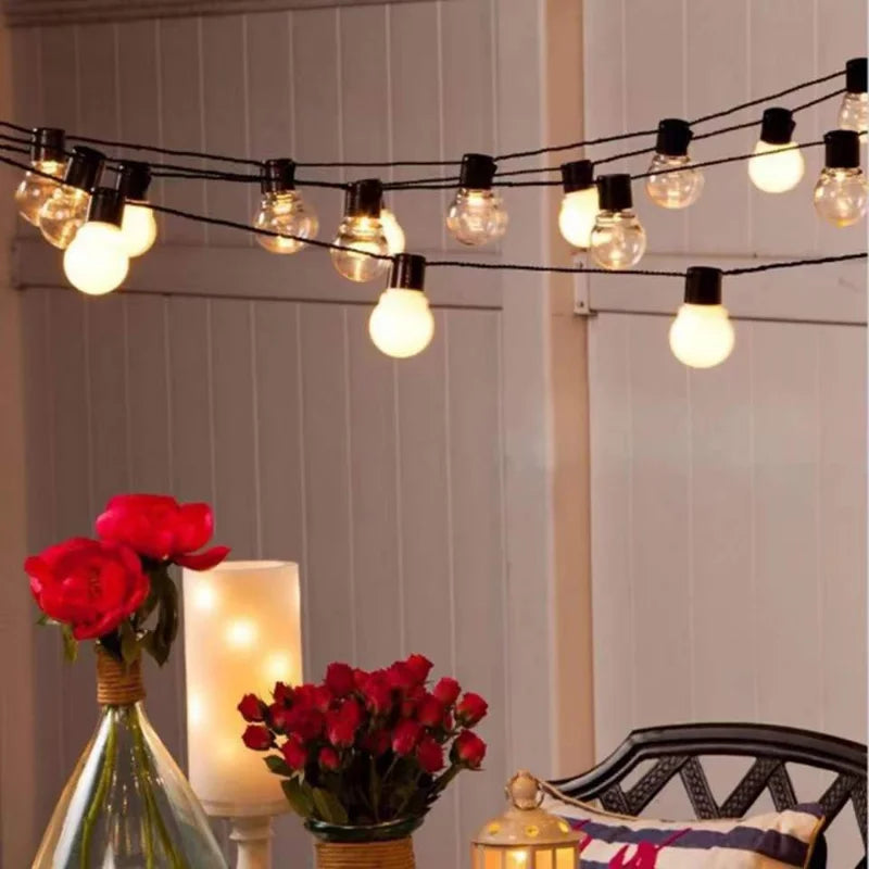 G50 LED Bulb String Lights – Solar Ambient Fairy Lights