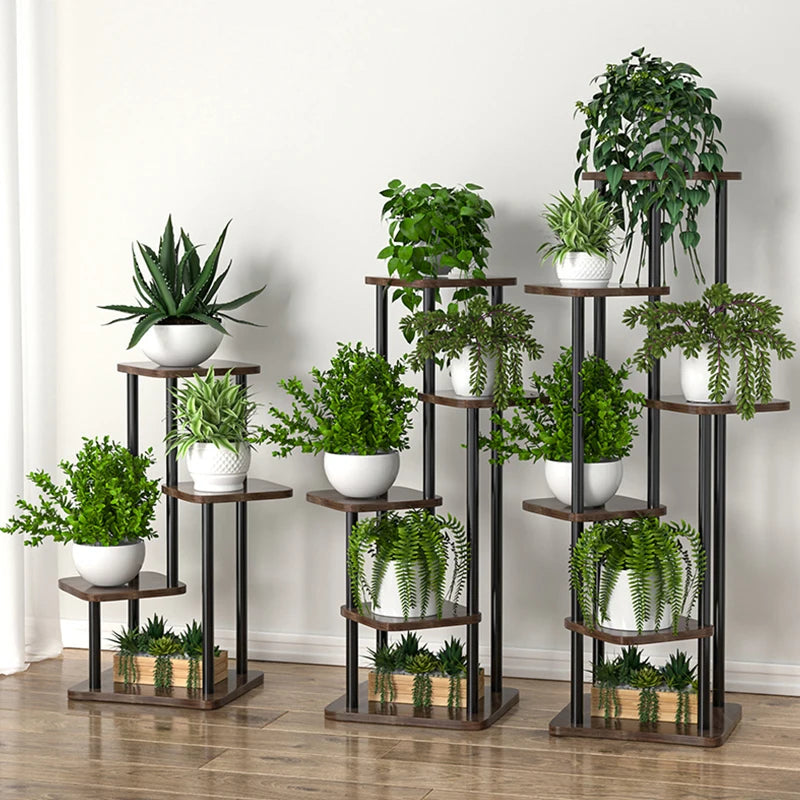 Wooden Plant Stand – 5/6/8 Layer Flower Pot Display Shelf