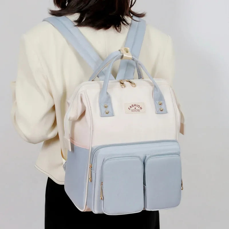 Waterproof Mommy Diaper Backpack – Large Capacity Travel Bag
