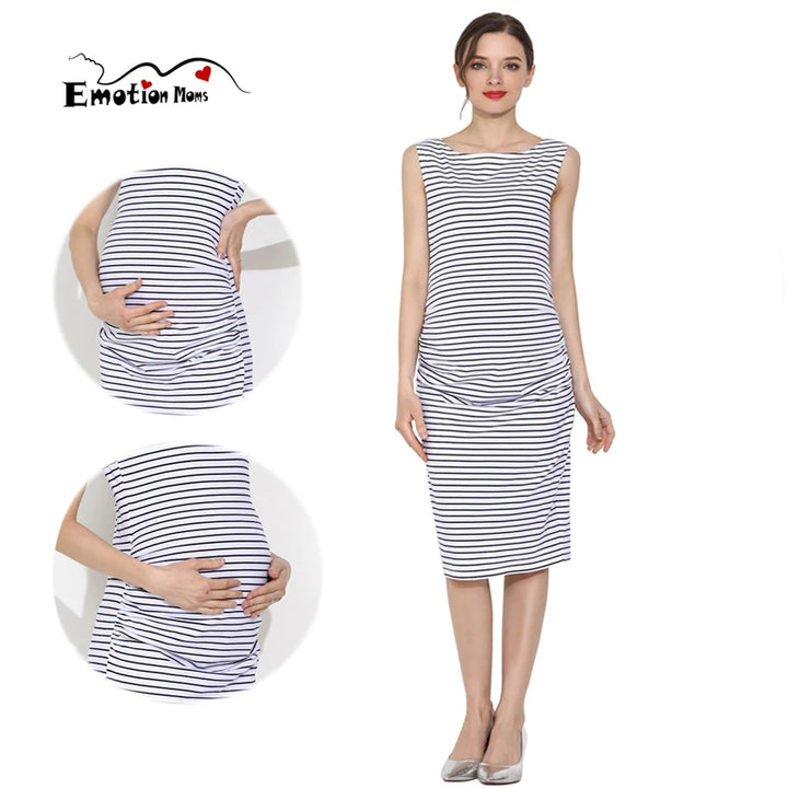 Sleeveless Summer Maternity Dress